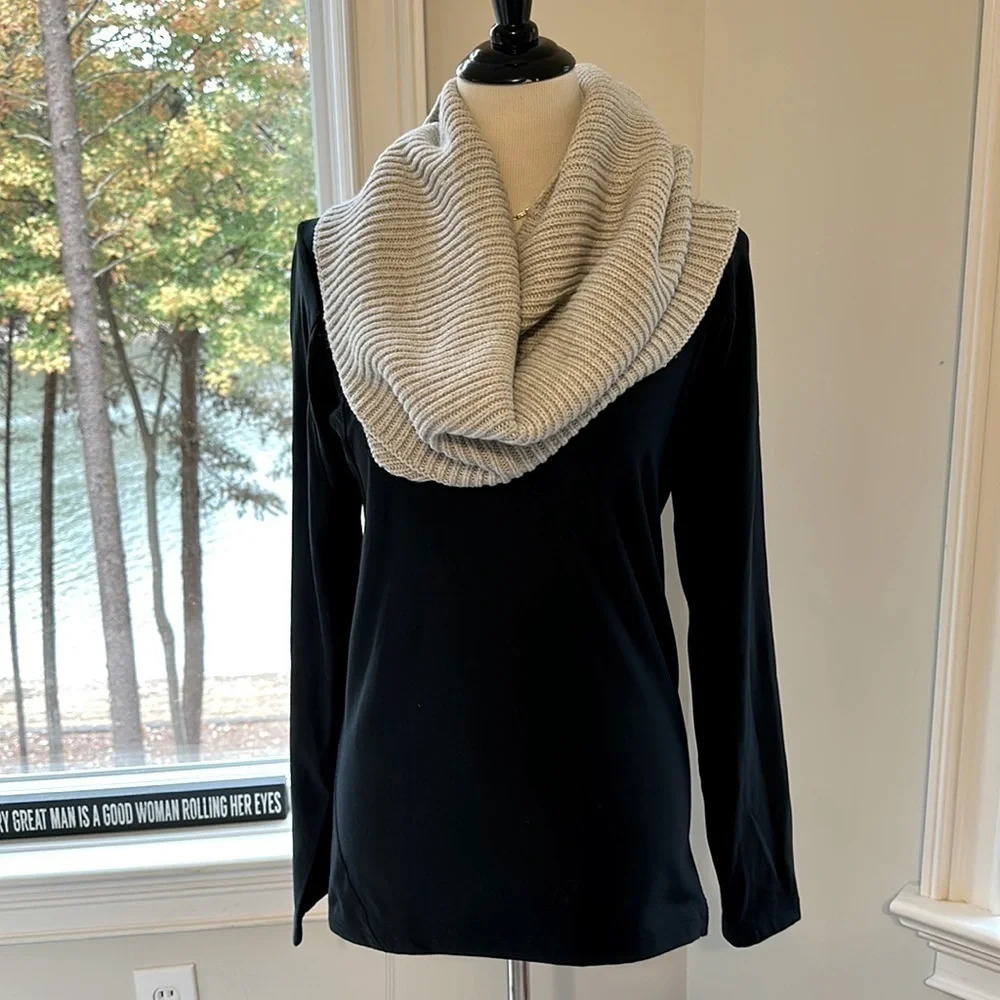 The White Company Wool/Cotton Infinity Scarf, NWOT